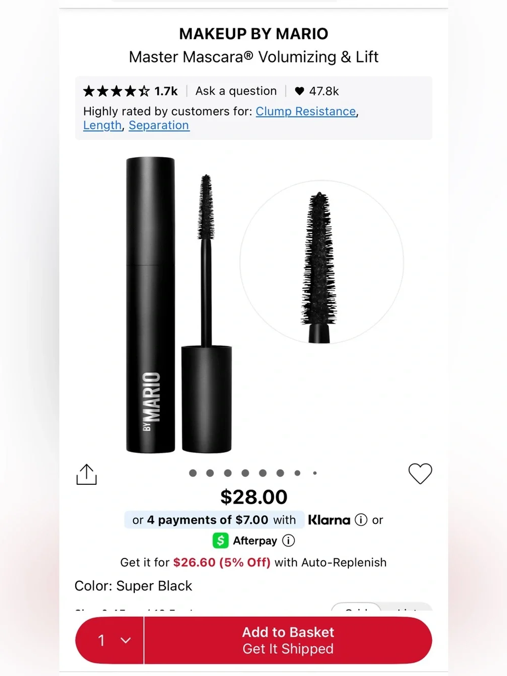 Makeup By Mario Master Mascara — Super Black